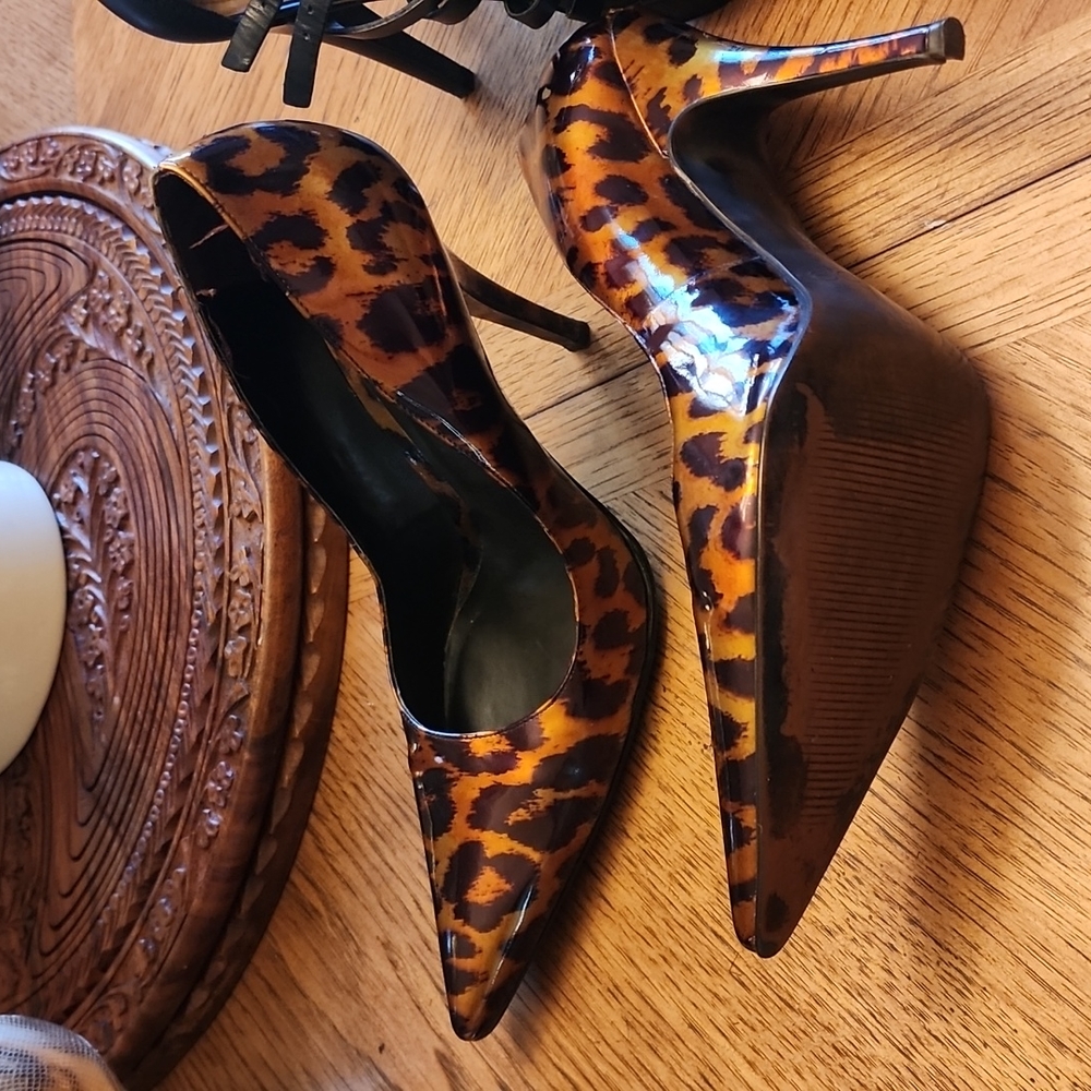 Aldo animal print heels